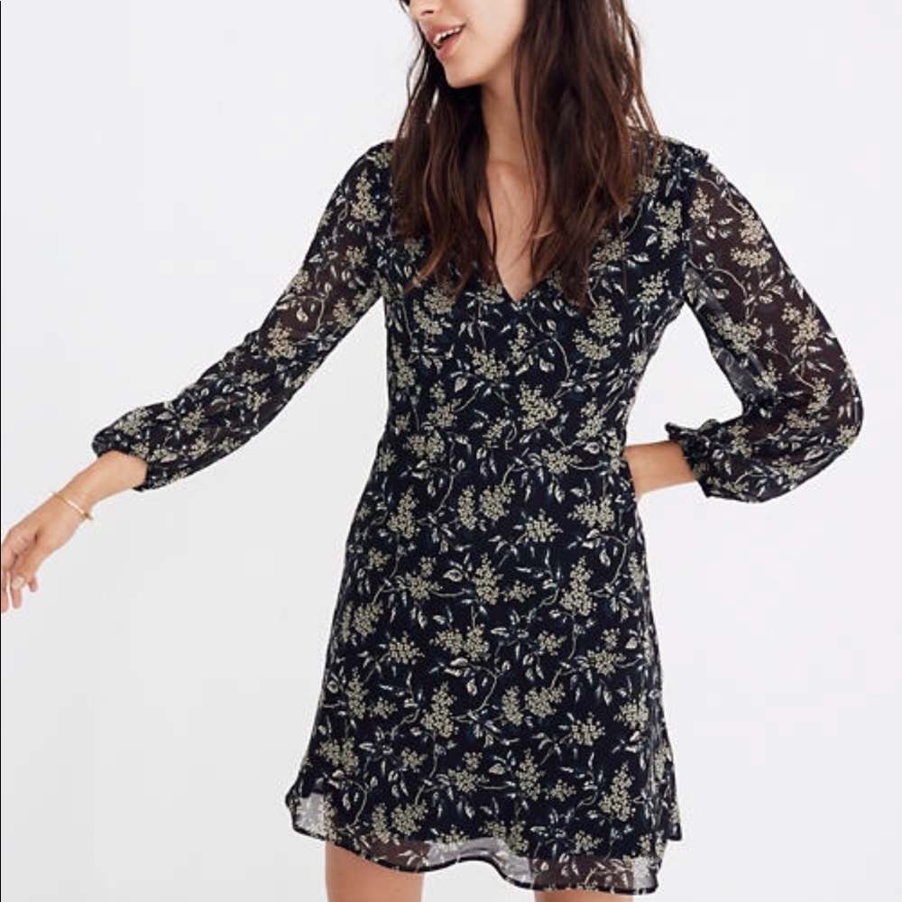 Madewell NWT Marguerite dress Antique Flora (00)
